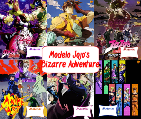 Separadores de Materias N°3 x6 - Jojo's Bizarre Adventure