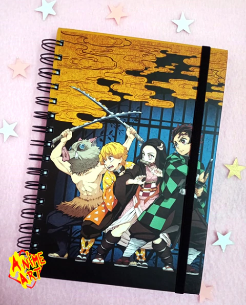 Cuaderno A5 Tapa Dura - Kimetsu no Yaiba Mod 4 - Rayado