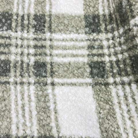 paño boucle a cuadros - comprar online