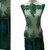 Tul bordado con lentejuelas y pedreria-VERDE - comprar online