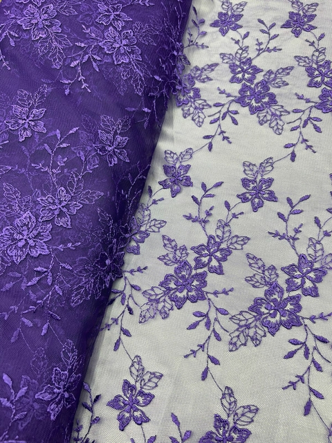 Tul bordado VIOLETA