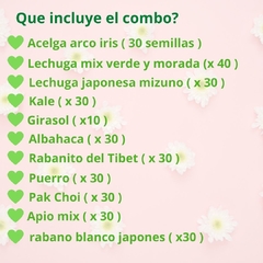 Imagen de Combo huerta: 11 variedades + envio GRATIS