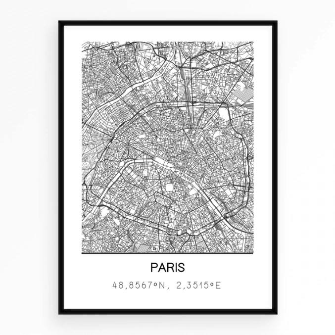 Mapa Paris