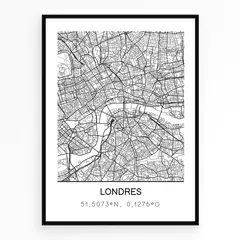 Mapa Londres - Stock - 30x40