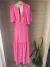 Vestido longo rosa Bisô G - comprar online