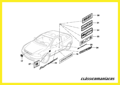 Catálogo de Peças Chevrolet Astra 1999 - 2008