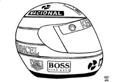 Capacete do Senna