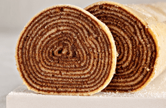 Bolo de Rolo de Chocolate (massa branca) 500g