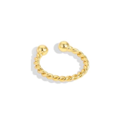 Earcuff Trensado Dorado