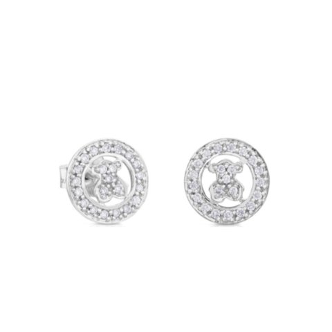 Aretes Ositos con micro circones en Aro