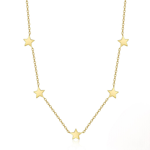 Gargantilla Estrellas Dorada