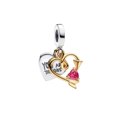 Charm Corazón doble - comprar online