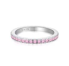 Argolla cintillo Rosa