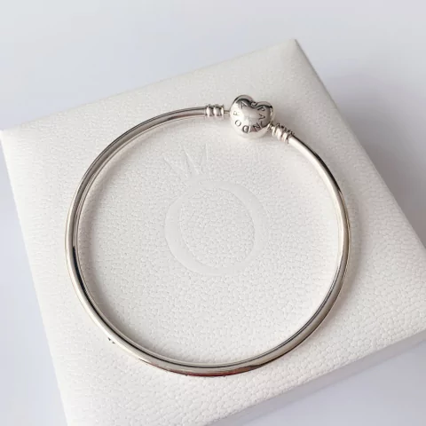 Brazalete Aro Broche corazon Liso Pand