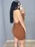 VESTIDO FRENTE ÚNICA DRAPEADO - TELHA - comprar online