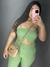 CROPPED ALFAIATARIA V - VERDE AGUA