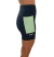 Bermuda de Corrida Feminina Preta/ Verde Claro