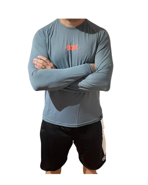 Manga Longa Masculina Cinza/Flúor