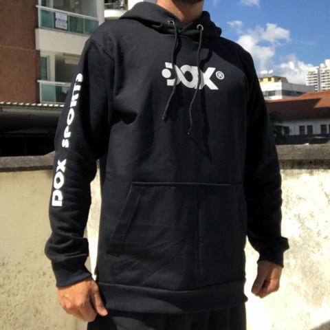 Moletom Masculino Preto Dox - Sleeve