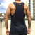Regata Masculina Preta Slim