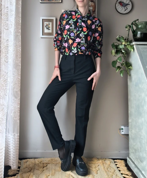 Pantalón plumeti Zara T.38