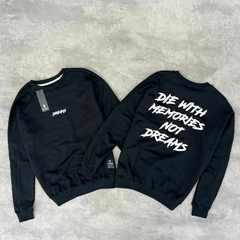"Memories" - OVERSIZE frisa cuello redondo estampa