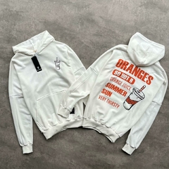 "ORANGES" - OVERSIZE friza canguro doble estampa