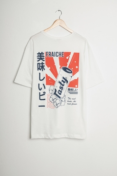 Remera "FRAICHE" - Modelo oversize doble estampa
