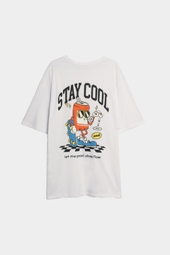 REMERA "COOL PEOPLE" - Modelo Oversize doble estampa