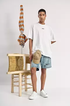 Remera Oversize con Transfer "Fine"