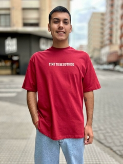 Remera "OUTSIDE" - Modelo Oversize - tienda online