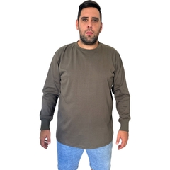 Remera Manga Larga Verde Militar