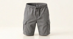 Bermuda Cargo Gabardina Gris en internet