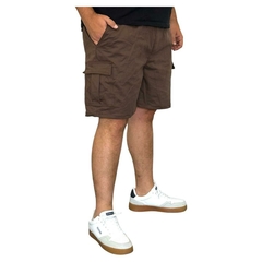 Bermuda Cargo Gabardina Chocolate - comprar online