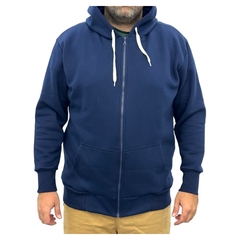 Campera Canguro De Frisa Azul - comprar online