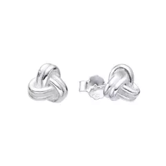 Aros Nudo Silver - Par