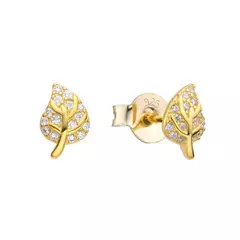 Aros Pasantes Hojitas - Par