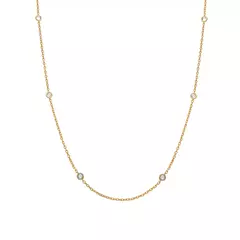 Cadena Choker Cubics Gold - comprar online