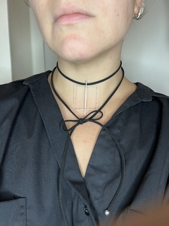 Choker de Gamuza con dije - comprar online