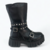 Bota Gummi media caña hebilla Negro