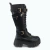 Bota Gummi caña alta con accesorios Negro