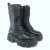 Borcego Gummi caña media liso Negro - comprar online