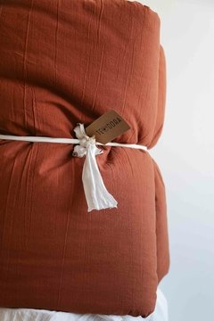 Acolchados QUEEN - Reversible tusor Off White - TEODORAS HOME