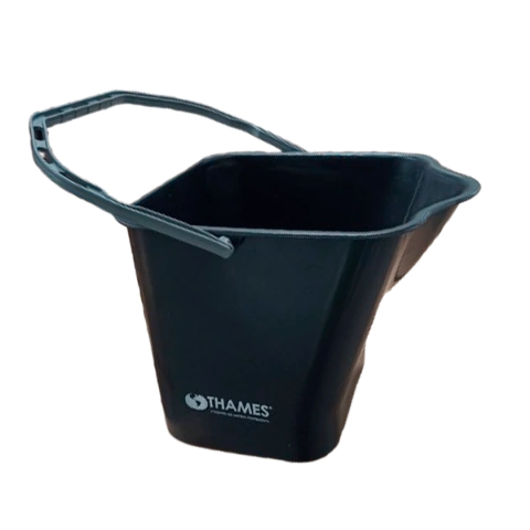 BALDE 15 LTS SANITARIO CUADRADO NEGRO