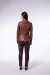 Imagen de Blazer Wine Collar Cuero de Oveja Suela