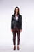 Blazer Wine Collar Cuero de Oveja Negro - Lopez Taibo - Artesanos del Cuero desde 1897