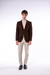 Blazer Less Cuero de Cabra Antilopada Marrón - Lopez Taibo - Artesanos del Cuero desde 1897