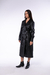 Trench Coat Elise Cruzado Cuero de Oveja Negro - Lopez Taibo - Artesanos del Cuero desde 1897