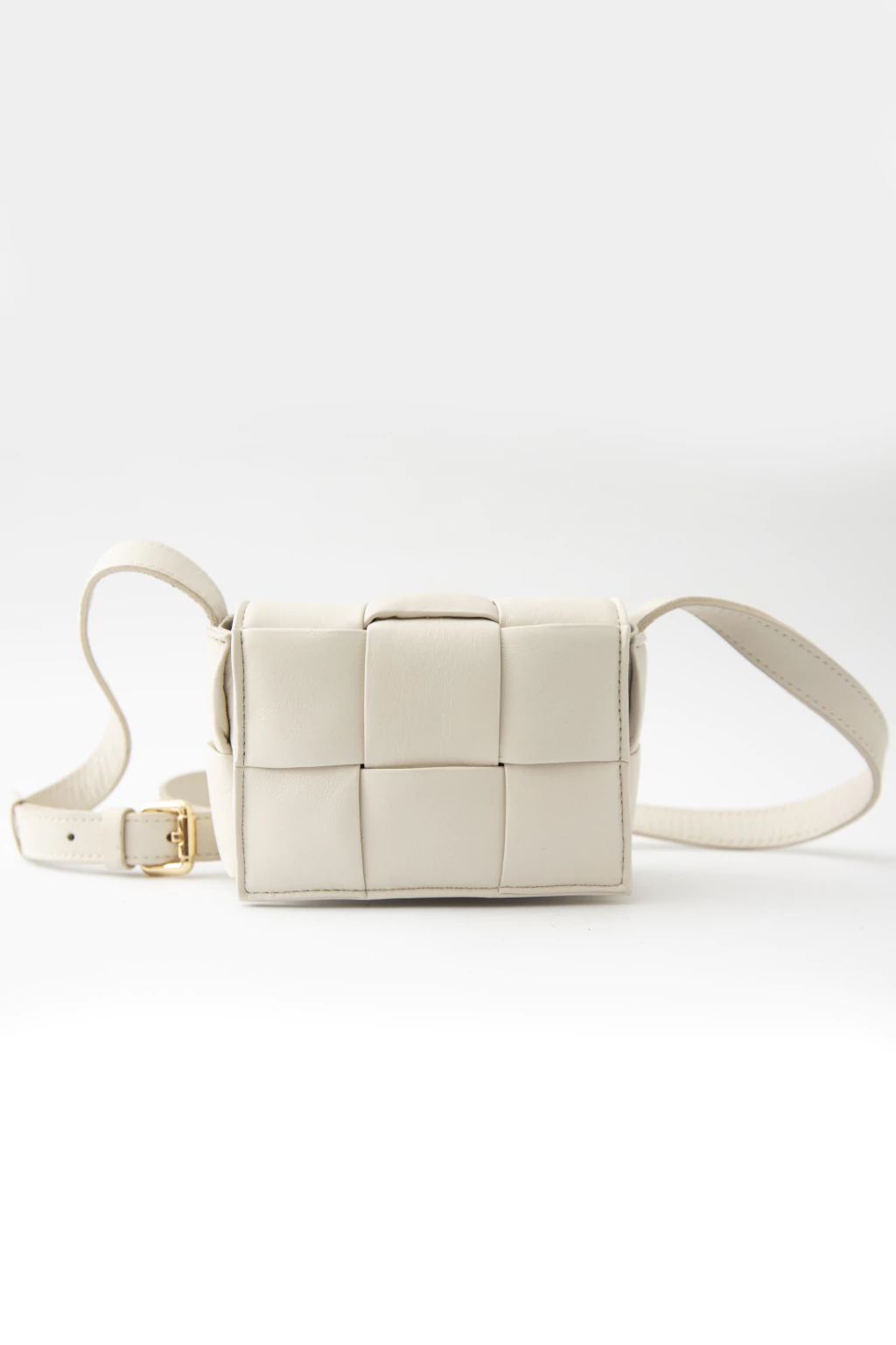 Cartera Cross Mini Cuero Vacuno Hueso