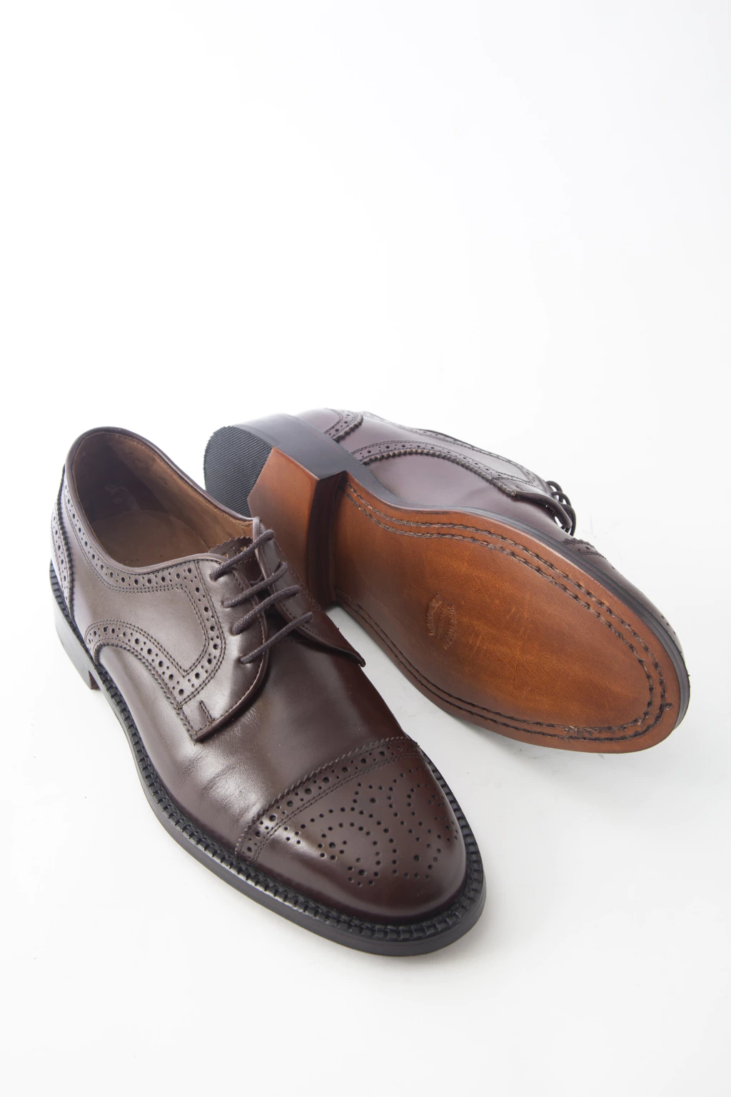 Zapato Lior Derby Picado Doble Suela Maldo